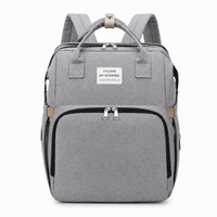 Mochila 3 em 1: Bolsa Maternidade + Trocador + Berço Portátil