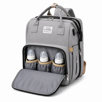 Mochila 3 em 1: Bolsa Maternidade + Trocador + Berço Portátil