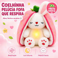 Coelhinha Pelúcia Fofa que Respira