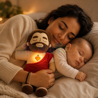 Pelúcia Menino Jesus que Respira e Transmite Paz