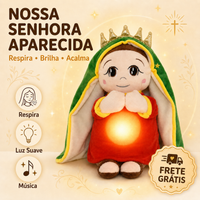 Pelúcia Nossa Senhora Aparecida que Respira e Transmite Paz