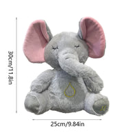 1pc, 11.8in breathing teddy bear, four-speed adjustment, music, breathing, rhythm, light, the best interactive gift for children