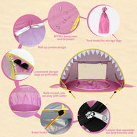Barraca com Piscina para Bebê (Proteção UV) — Baby Shark