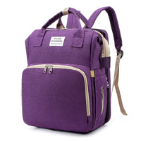 Mochila 3 em 1: Bolsa Maternidade + Trocador + Berço Portátil