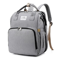 Mochila 3 em 1: Bolsa Maternidade + Trocador + Berço Portátil