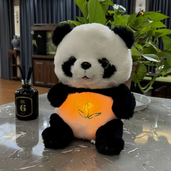 Panda baby toy, breathing soothing plush doll, children's soothing music, sleep companion gift